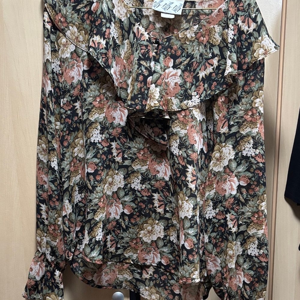 Floral Ruffle Blouse